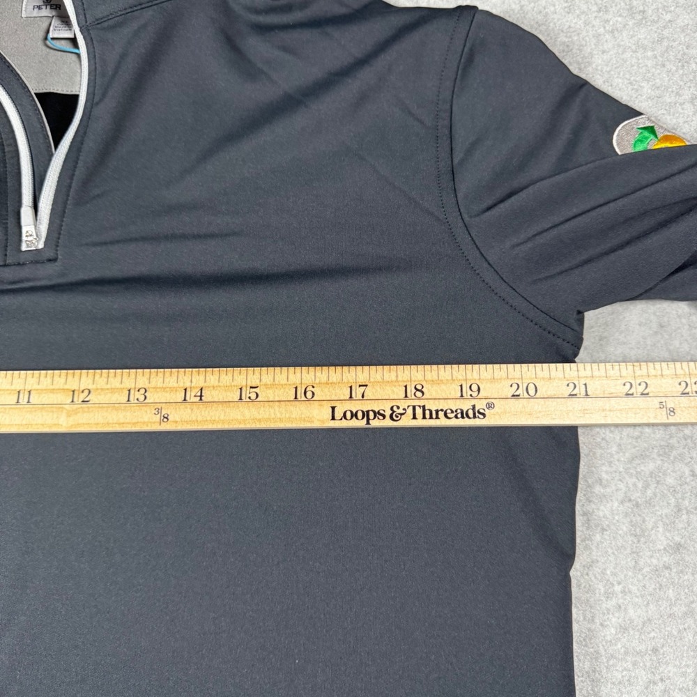 Lot of 2 Peter Millar Quarter Zip Pullovers Youth XL Black NWT Subway Patch - Picture 10 of 10